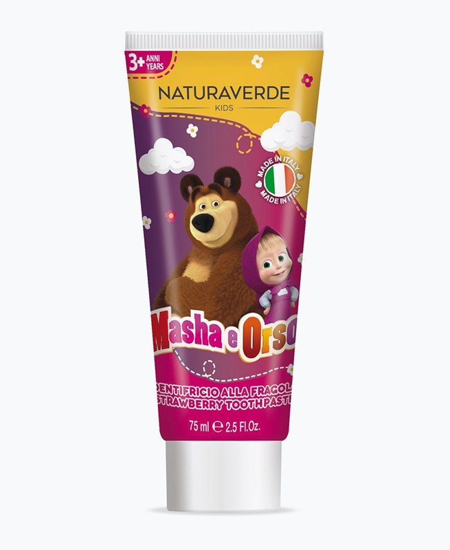 Naturaverde dentifricio bimbi masha e orso 75 ml