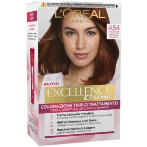 L'oreal excellance creme 4.54 castano mogano ramato