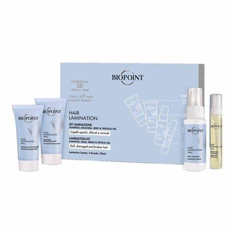 87D62EB6FF00E5E67F56F182C1D19A81_ Biopoint kit lucentezza 3d hair lamination 200ml