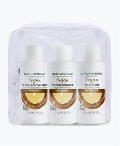 Naturaverde kit viaggio argan 3pz x 100ml