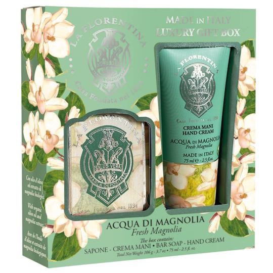 B0C7CB036390347CBC30EFE1AD0026C5_ La florentina box sapone & crema mani acqua di magnolia