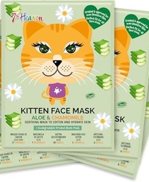 7th heaven face mask kitten chamomile & aloe
