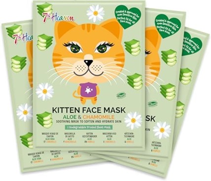 7th heaven face mask kitten chamomile & aloe