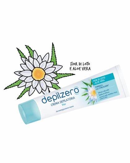 Depilzero crema viso depilatoria fiori di loto & aloe vera