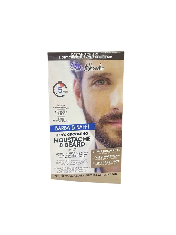 Renee blanche kit colorazione barba e baffi castano chiaro