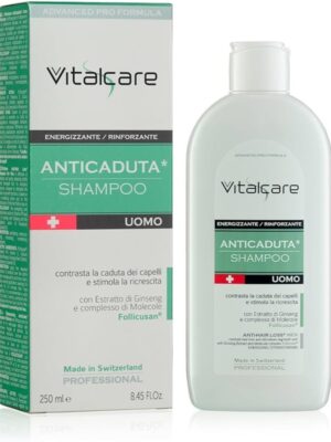 477AE2144B37653C1C538D99569E7264_ Vitalcare swiss shampoo anticaduta uomo 250 ml