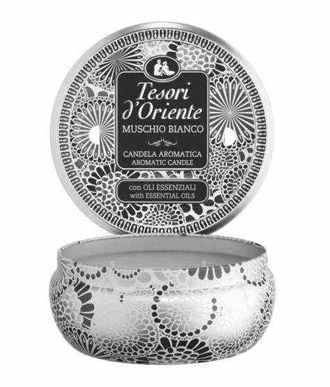 Tesori d'oriente candele aromatiche muschio bianco