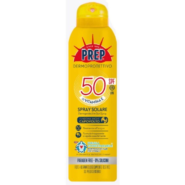 Prep spray solare spf 50 vitamina e 150 ml