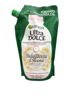 6DB6CD4AF80910E969E0079DE385ABDD_ Garnier ultra dolce shampoo delicato lenitivo refill 500 ml