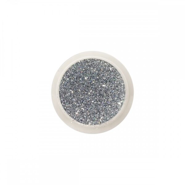 Estrosa chrome glitter dust silver