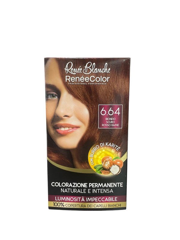 Renee blanche color 6.64 biondo scuro rosso rame