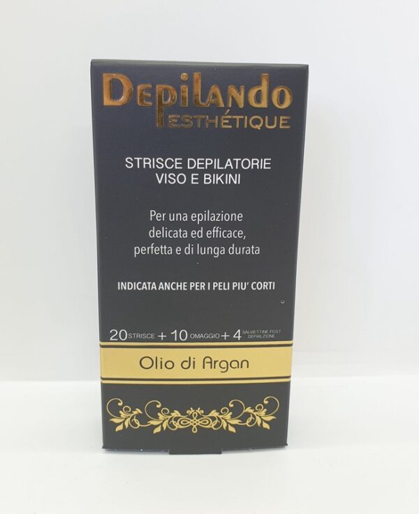 F0711528E73945C5F483F402D7602BA3_ Depilando strisce depilatorie viso e bikini argan