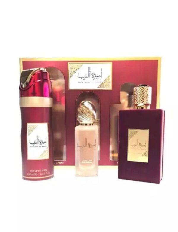 53A3294A7C3191541AC491535F773ADE_ Lattafa ameerat al arab box edp 100 ml + hait mist 50 + deo