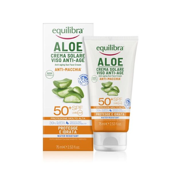 Equilibra crema solare viso antim.spf50