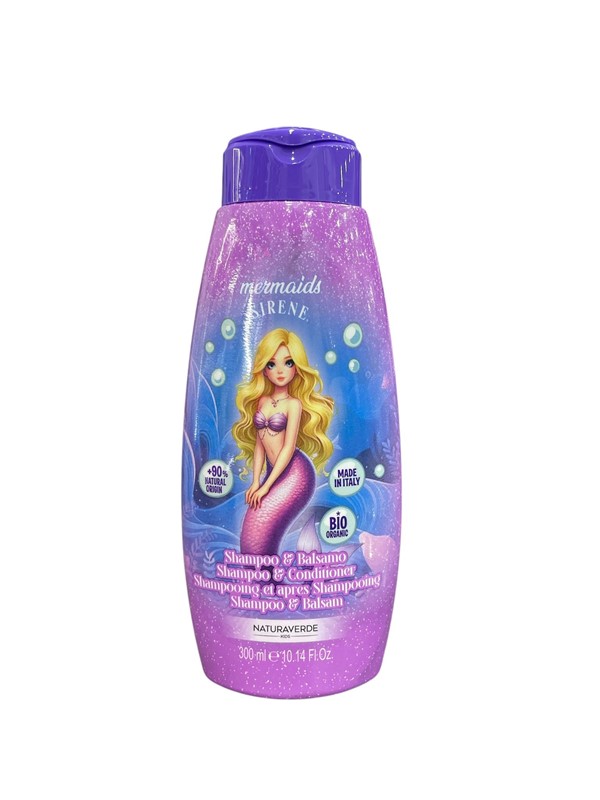 Naturaverde mermaids sirene shampoo e balsamo 300 ml