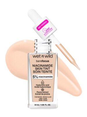 69FCB170D109EAA07C2B350DC6D7E679_ Wet n wild bare focus niacinamide skin tint fair beige