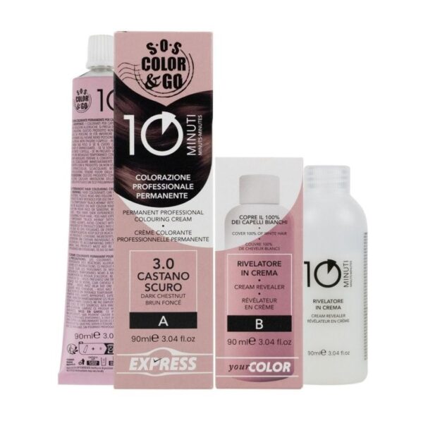 Alama prof s.o.s. color & go 10 minuti 3.0 castano scuro