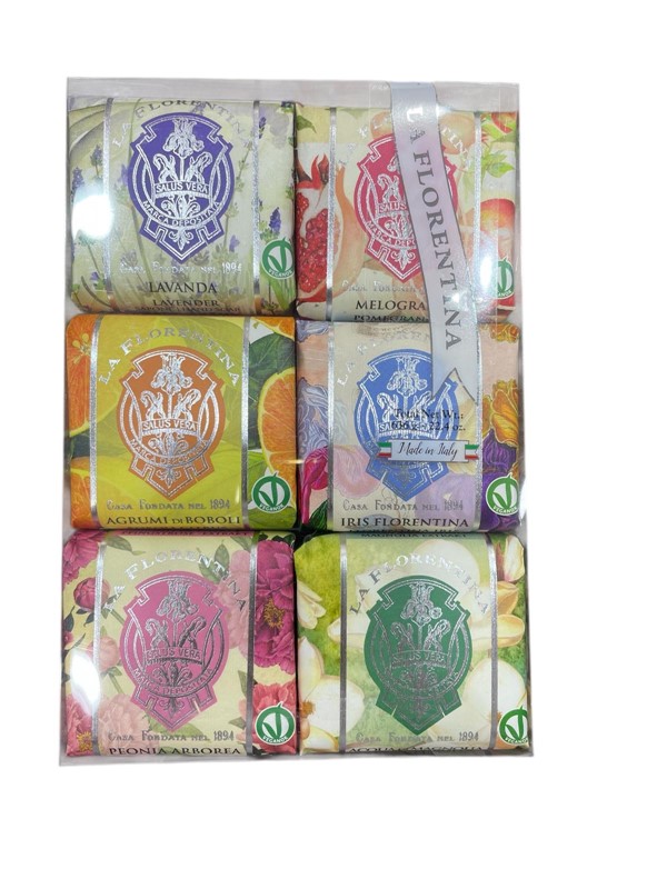 E02D3E22198632E390228613E92865DC_ La florentina set 6 pz sapone mani coll. bellosguardo