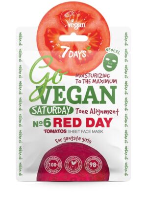 417EE66FC1DD24D66F7F43FB2FF26994_ 7days maschera viso in tessuto tomato saturday red day for g