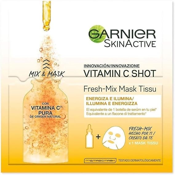 Garnier maschera viso vitamina c shot