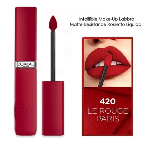 L'oreal infallible matte resistance 420 le rouge paris