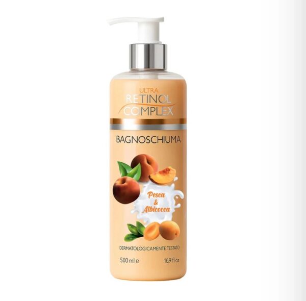 84924CE247185B2F243E123E6F47C18F_ Retinol complex bagnoschiuma pesca e albicocca 500ml