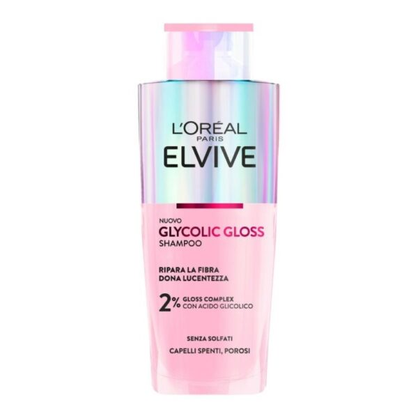 Elvive sh glycolic gloss capelli spenti, porosi 200 ml