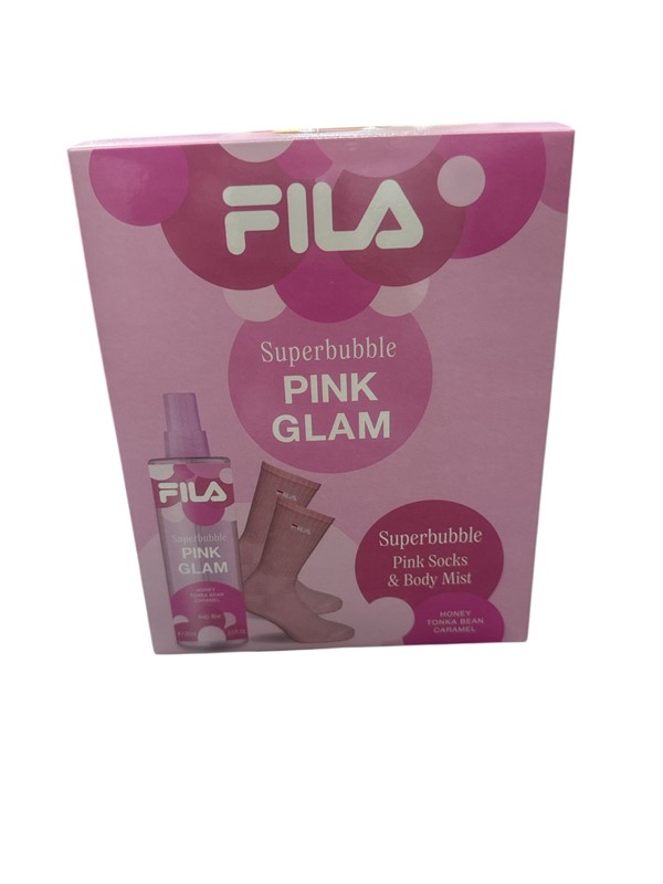 34C5E71F0BAC6822E02FFC04884C6CE3_ Fila body mist superbubble pink glam 250 ml + pink socks