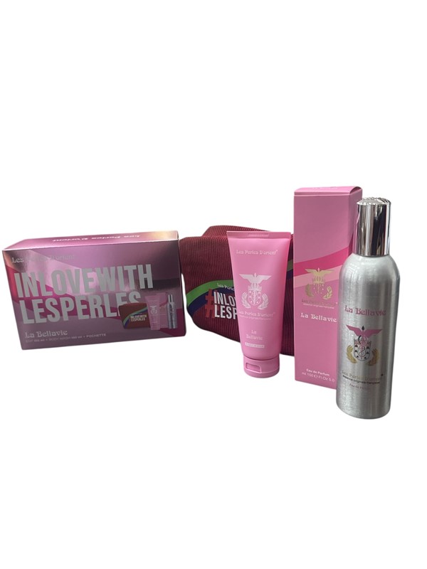 B0BBB6D29BDEFCA60F4126A7254547C9_ Les perles la bellavie edp 150 ml + b/s 100 ml + beauty