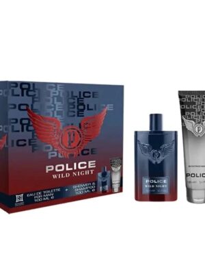 139277EBBE7A64F2D04D6109D0E42B09_ Police wild night box edt 100 ml + shower&shampoo 100 ml