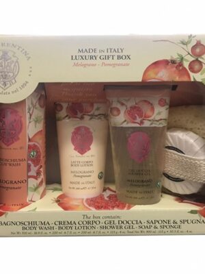 186C9F3B7913C1BF72A5D5FBE3D6369C_ La florentina melograno 4pz sg 200+bl200+soap+bagno 500ml
