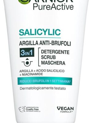 3C8B92D8B81FA56A0EFFC2B69C1E73E3_ Garnier pure 3 in 1 argilla detergente scrub maschera 150 ml