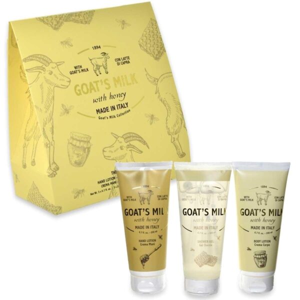 5407A4E0BC37D1FC8F27694799E05E2A_ Goat's milk coll. with honey box 3 pz