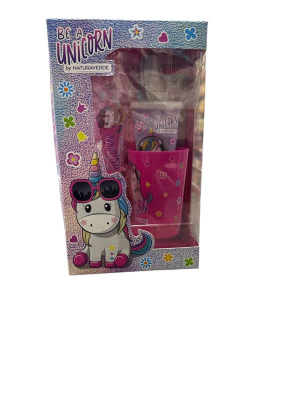 6E9F4876D19783CD7A5036A9547029DA_ Be a unicorn by naturaverde oral care set (spazzolino + dent