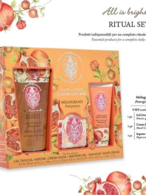 7222BC42060BE745D066CA8D051500EA_ La florentina melograno box sapone-crema mani-s/g 200ml