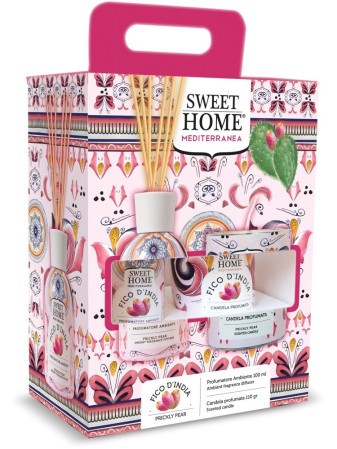 92C9AAA85ECF3E80D8871E7C9BEB9186_ Sweet prof. ambiente 100 ml + candela fico d'india