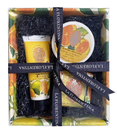 933482AC726C8F1E0BF677244F0037E3_ La florentina agrumi box scrub0100+crema mani+sapone