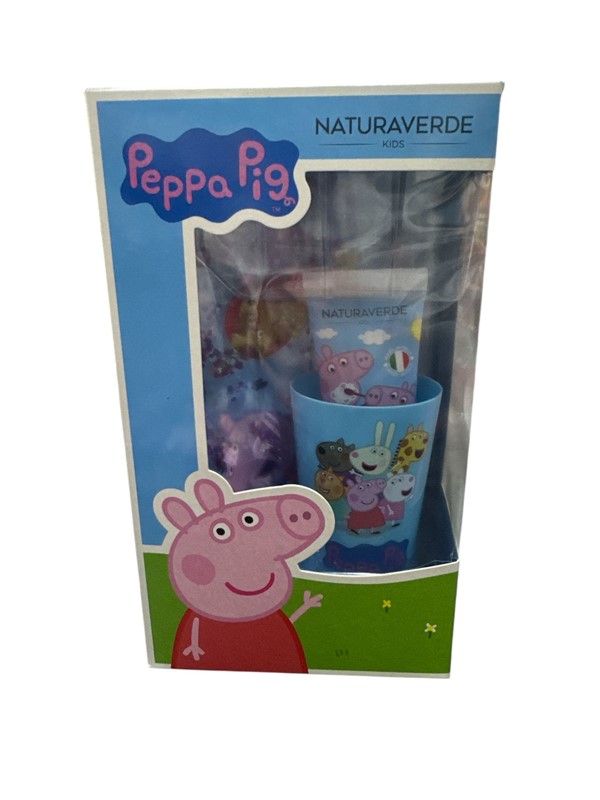 Peppa pig gift set oral care (spazz.+dent.75ml+bicch.+pochet