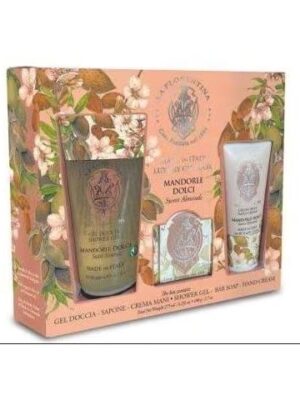 95C44DBF54645FFA8E36109C6AA36E2C_ La florentina mandorla box sapone-crema mani-s/g 200ml