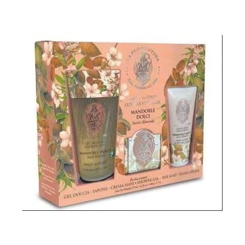 95C44DBF54645FFA8E36109C6AA36E2C_ La florentina mandorla box sapone-crema mani-s/g 200ml