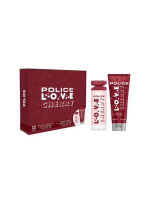 A89A1A706EAAB543AD66C40A64DBF668_ Police love cherry box edt 100 ml + shower&shampoo 100 ml