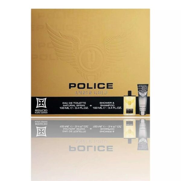 EC5A503AC60255BA8DE53D1A31D8BCFC_ Police amber gold box edt 100 ml + shower&shampoo 100 ml