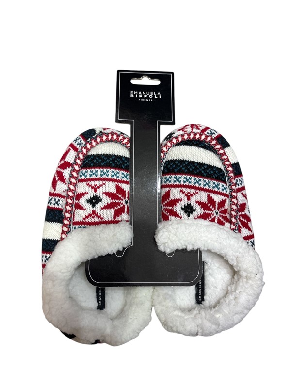 Eb pantofole tessuto maglia-ecopelliccia s