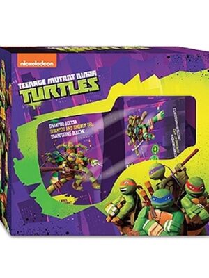 Turtles ninja confezione shampoo doccia 250 ml + salviettine