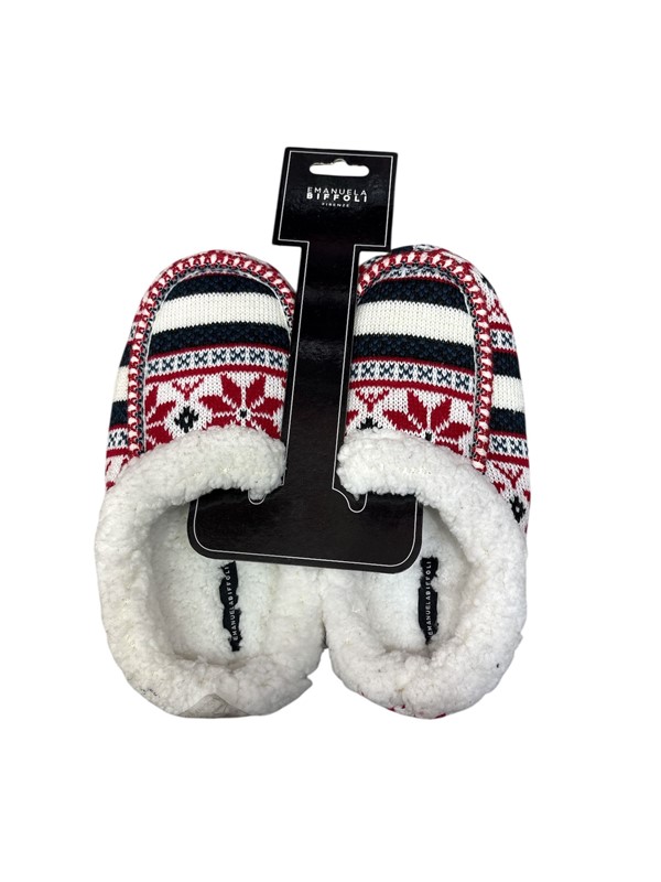 Eb pantofole tessuto maglia-ecopelliccia l