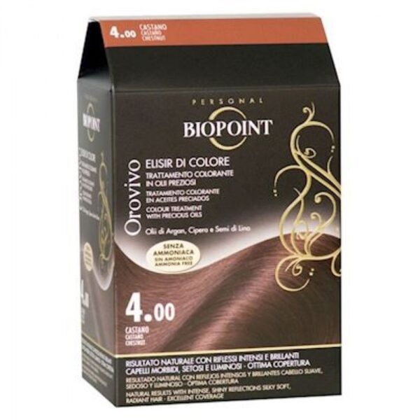 Biopoint elisir di colore 4.00 castano