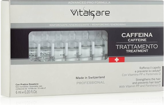 Vitalcare swiss fiale trattamento alla caffeina 10x6ml