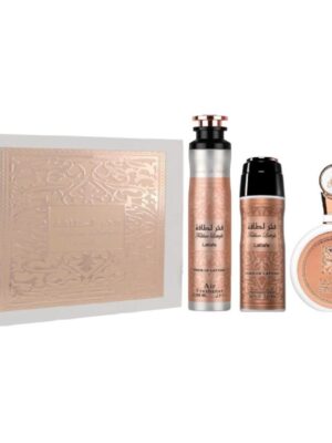 6F6FC15C748283FEF1B032136BAC5BD9_ Lattafa fakhar box edp 100 ml + deo 200 ml + air fresh 300m