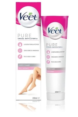 Veet pure crema depilatoria pelli normali 200 ml