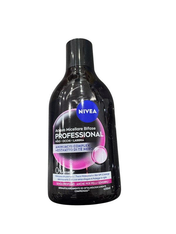 Nivea acqua micellare bifase air nera 400ml